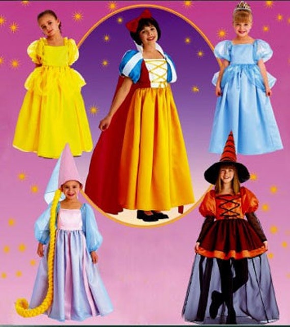 Princess Costume Sewing Pattern Cinderella Rapunzel Snow