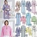 ROBE BED JACKET Slippers Sewing Pattern - Design Your Own Bathrobes - oop Last One