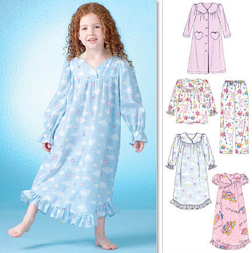 dress baby patterns by GIRLS EASY Pattern Sewing patterns4you Nightgown SLEEPWEAR