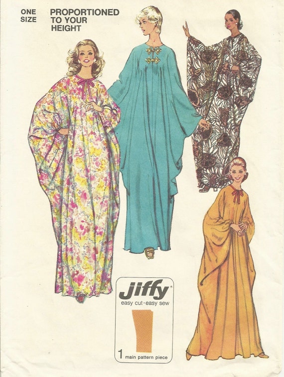 70s Caftan Pattern One Size Fits All Simplicity 5680