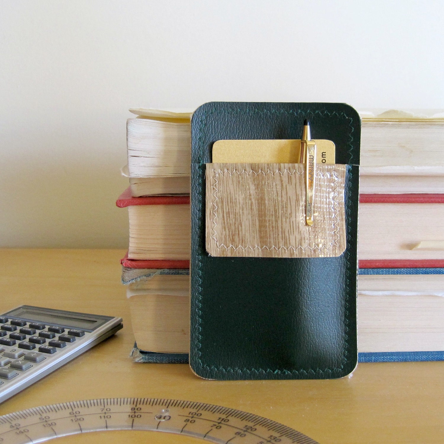 Mini Nerd Power Vinyl Pocket Protector and Business Card