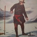 1952 Currier and Ives Ice Fishing Print - Vintage Americana Folk Art Illustration
