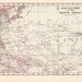 1917 Map South Pacific - Vintage Antique Map Great for Framing