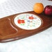 Vintage Cheese Board by GAILSTYN - Wooden Tray & Ceramic Cutting Board