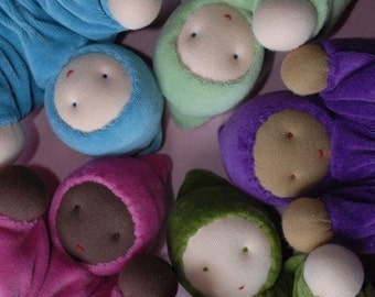 Bunting Baby Doll Pattern PDF, Waldorf Doll, Velour, Instant Download