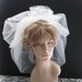 Bubble Veil with Blusher in Tulle, Available in a number of colors -- Modified Maddie's Veil with blusher