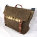 Chocolate Waxed Canvas Messenger