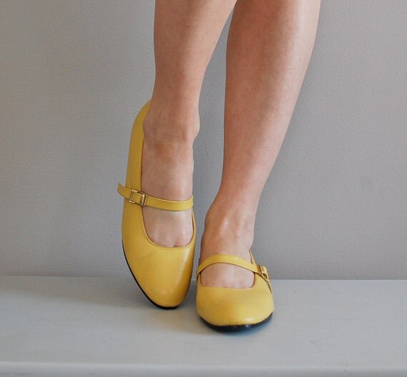 mustard mary janes