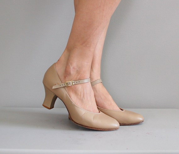 Mary Jane Shoes Nude Shoes Mary Jane Heels