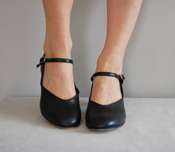 mary janes black and white