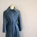 vintage 1940s SLATE BLUE Swing Coat