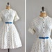 vintage 1950s DUTCH FARMER day dress
