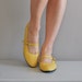 vintage 1960s Hot Mustard mary janes