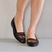 1980s tribal shoes / ethnic woven flats / Kukulkan Tribal skimmers
