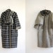 1960s coat / wool coat / Reversible Cocoon Coat
