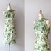 50s dress / silk dress 1950s / floral print / Catalpa dress