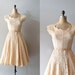 1950s dress / 50s lace dress / wedding dress / Alamondine dress