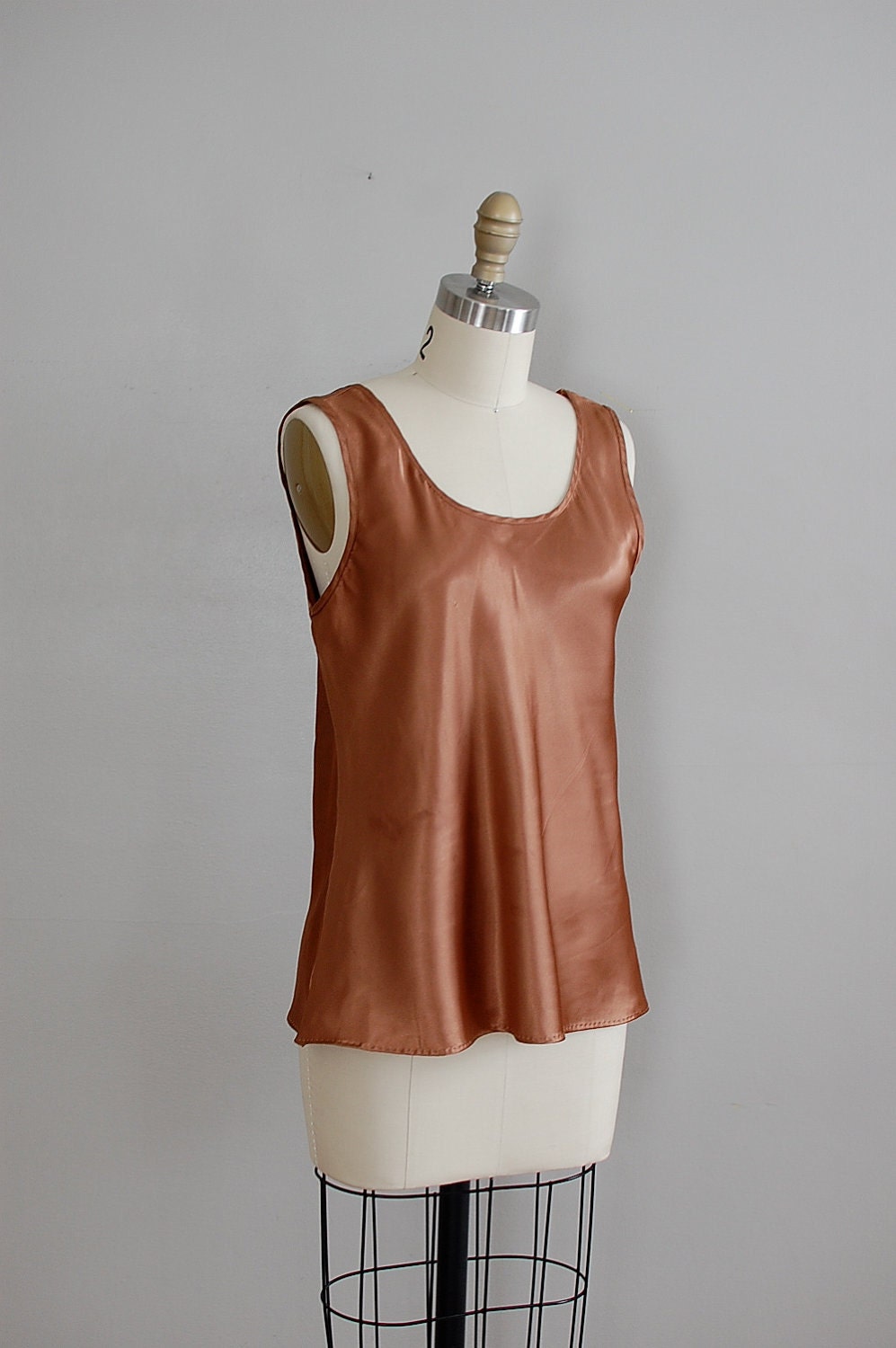 tank top / copper / Satin Silky Tank