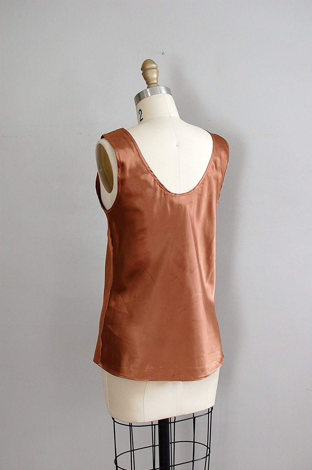 tank top / copper / Satin Silky Tank