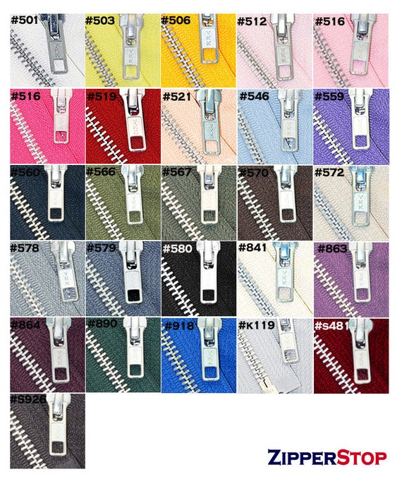 ykk zipper color card with pantone matches