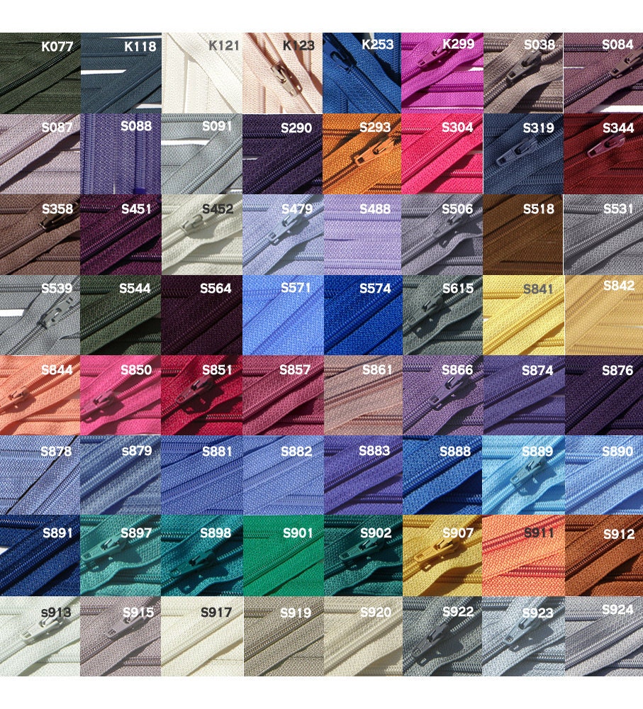 7 YKK Vintage WHOLESALE Zippers 7 inch YKK number