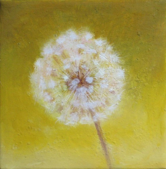 Items similar to Print of Painting- Dandelion, Original Archival Print ...