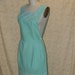 Apron Vintage Mint Green cotton antique sea glass green retro old fashioned tunic cobbler cover up
