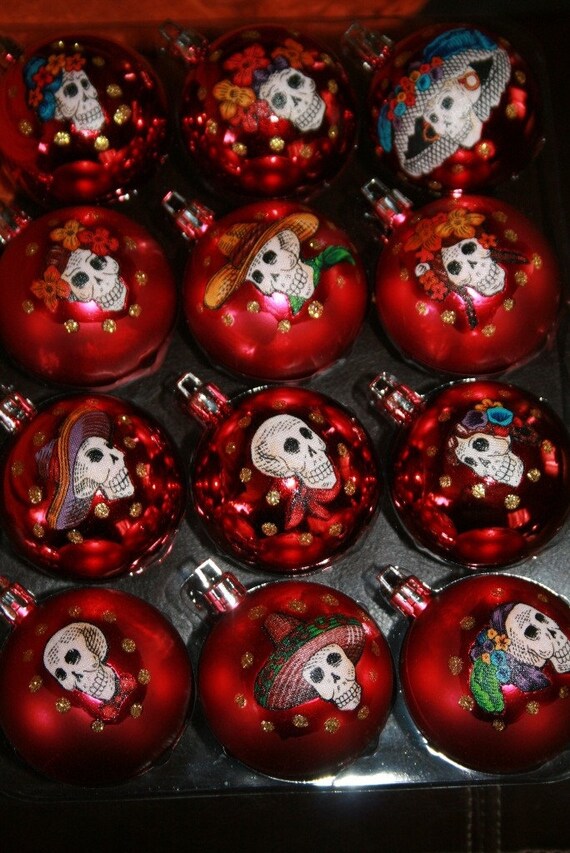 day of the dead christmas ornaments day of the dead christmas ornaments