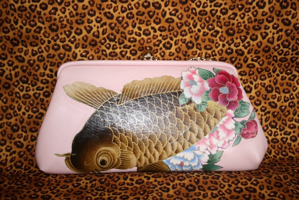 Pink Koi Fish Purse by CreativeGitana on Etsy