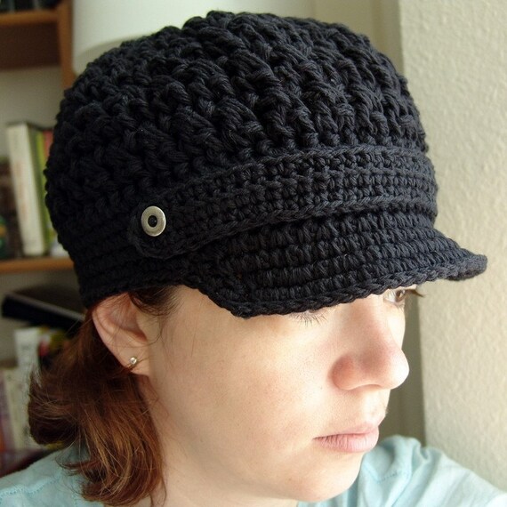 PDF Crochet Pattern Ladies Breezy Brimmed Beanie