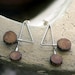 Dental steel and Sterling Silver earrings made in France Number 4