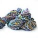 Ginger Lily 48 yards Wool Yarn Hand Dyed, Merino Blend Handspun Plyed- Art Yarn
