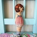 Ela the wishes fairy / Paper doll vintage inspired cloth doll