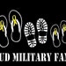 Military Boot Yellow Ribbon Flip Flop Family Car Decal Sticker Custom Made