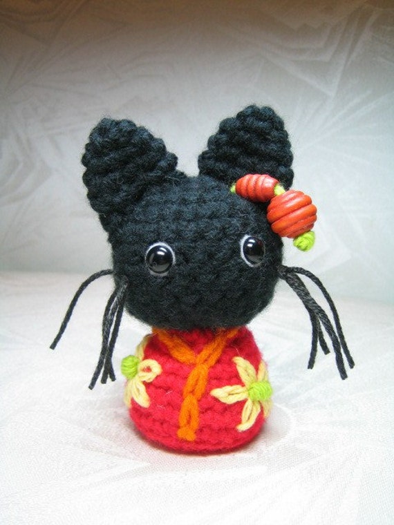 Kokeshi Cats Amigurumi Crochet Pattern