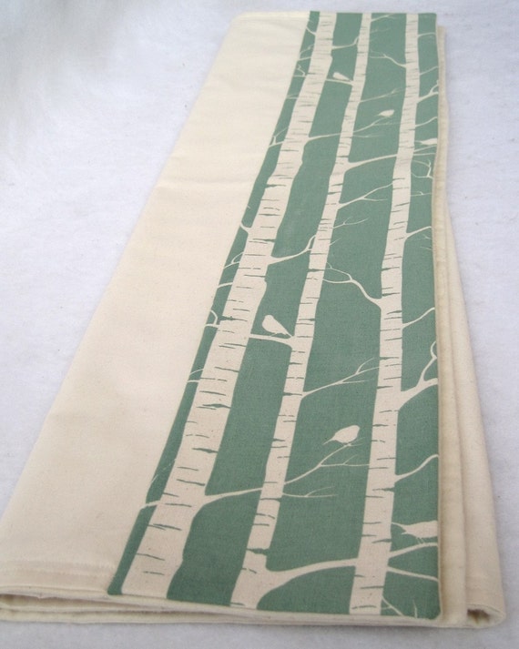 unisex organic baby blanket with eco friendly applique of blue