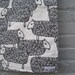 organic mod sheep baby blanket / eco friendly white and black lambs (limited edition)