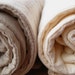 organic baby quilt blanket / warm oatmeal eco child friendly beige nougat bamboo (READY TO SHIP)