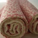 Organic Baby Burp Cloths PAIR in Dusty Rose Flowers / Eco-Friendly Pink for Modern Kids (Ready to Ship)