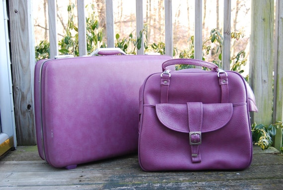 purple suitcase wilko