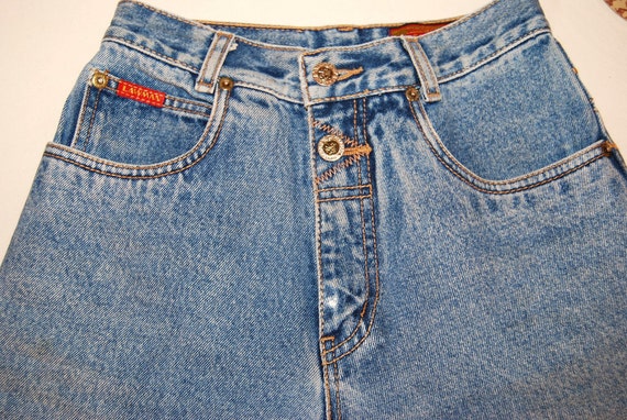 high waisted 5 button top jeans women pants