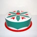 50s Red Cake Server