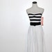 70s Black and White Dress