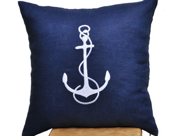 Popular items for navy blue pillows on Etsy