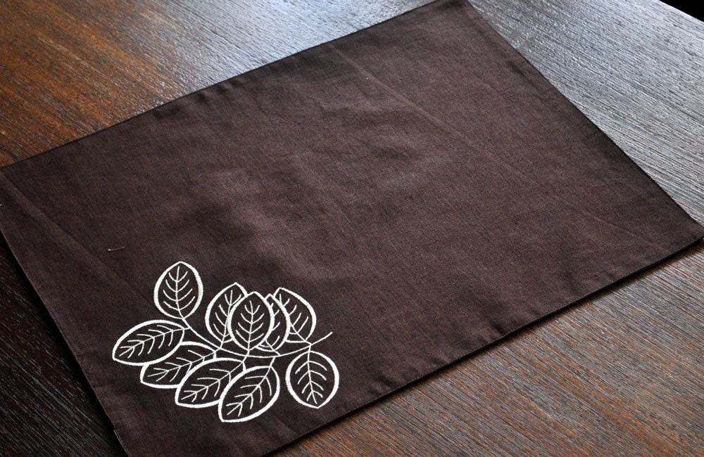 Placemats Linen Placemats Set of 4 Dark Brown Linen Off