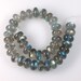 Flashy Madagascar LABRADORITE rondelle beads 9mm rondelles smooth - 8 inch strand