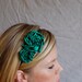 Emerald Rosette Headband