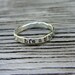 Fine silver hand stamped stacker ring breathe -size 6 ready to ship- one ring