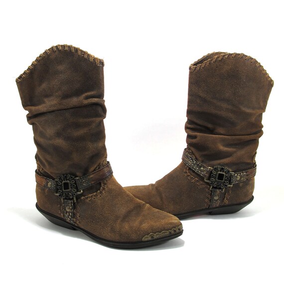 mens western slouch boots