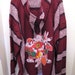 Loony Tunes Hip Hop Baja Drug Rug Maroon and White Stripe